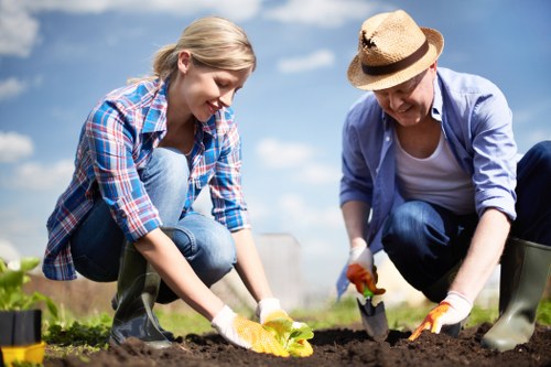 Serene garden space promoting mental well-being